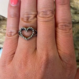 James Avery Rope Heart ring